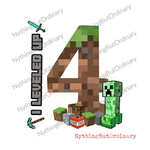 Minecraft Geburtstag Shirt - 4