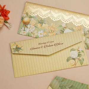 Citric Soiree | Personalised Money Envelopes| Cash & Shagun Envelope| Indian Wedding| Premium Gifting| Pack of 20|50|100|200 |   by LACHI