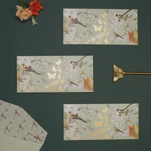 Chirping Sparrow Personalised Money Envelopes|Cash & Shagun Envelope|Indian Wedding|Premium Gifting| Pack of 20|50|100|200 | by LACHI