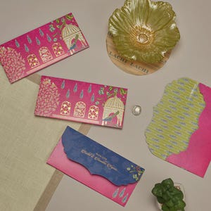 Mughal Serenade Personalised Money Envelopes|Cash & Shagun Envelope|Indian Wedding|Premium Gifting| Pack of 20|50|100|200 |  by LACHI