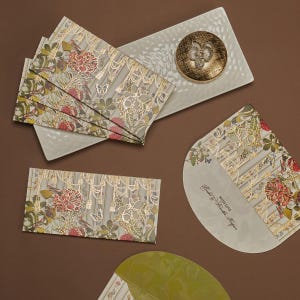 Blossom Drapes Personalised Money Envelopes|Cash & Shagun Envelope|Indian Wedding|Premium Gifting| Pack of 20|50|100|200|  by LACHI