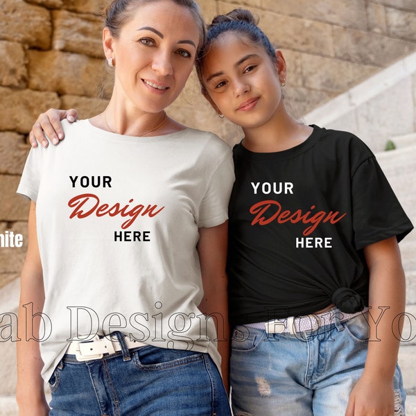 duo tshirt mockup couple t shirt mockups pair t-shirt mock up bundle shirts mock ups tee shirts mocks