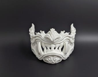 Tiger Mempo Mask – 3D Printed Samurai Face Mask | Cosplay Prop