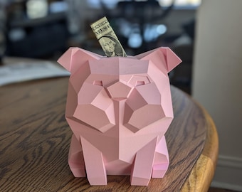 Gravity Falls Waddles Piggy Bank - 3D Printed Low Poly Waddles
