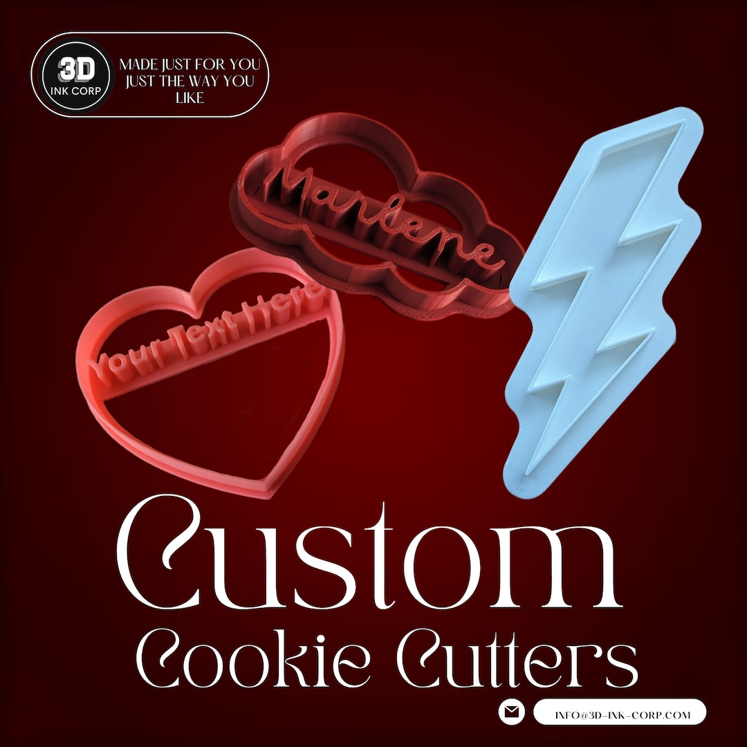 Custom Cookie Cutters - Etsy