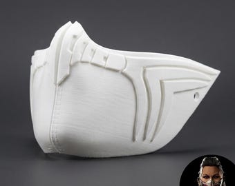 Unpainted Mileena Mortal Kombat 1 Mask – MK1 Cosplay Mask