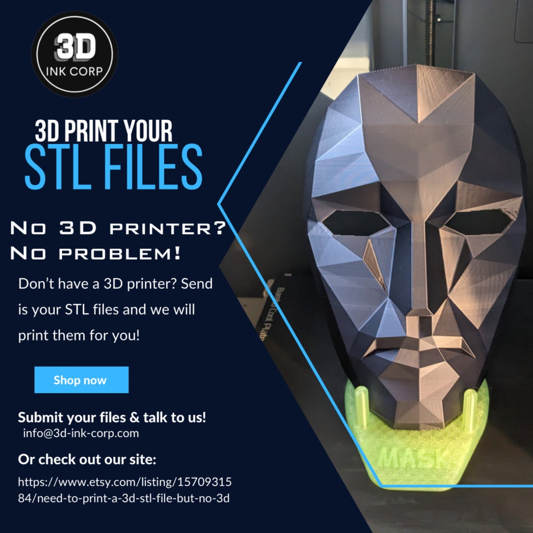 Custom 3D Printing Service – Print Your Own STL File - Etsy