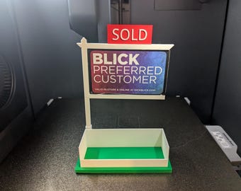 Real Estate Business Card Holder with Sold Sign