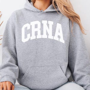 CRNA Hoodie, CRNA Gift, CRNA Hooded Sweater, Crna Hoodie Sweatshirt, Anesthesia Nurse Gift, Crna Crewneck, Crna Student Graduation Gift