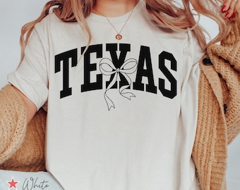 Texas Shirt, Austin Texas Shirt, Country Shirt, Rodeo Tee, Cowboy Shirt, Travel Lover Gift, Cowgirl Shirt, Destination Tee, Coquette Bow