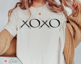 XOXO Botox Shirt, Funny Cosmetic Nurse T Shirt, Botox Injector Gift, Dermatologist Shirt, Esthetician Gift, Aesthetic Nurse Gift, Syringe