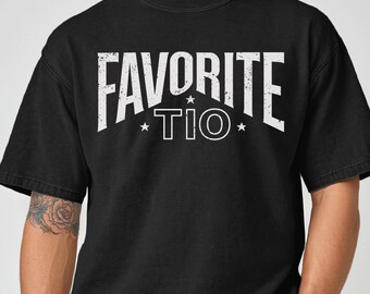 Comfort Colors® Favorite Tio Shirt, Tio Gift, New Uncle Shirt, New Uncle Gift, Gender Reveal Tee, Uncle To Be Gift, Baby Announcement Shirt