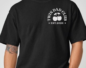 Comfort Colors® Custom Twin Dad Club Shirt, Twin Dad Gift, Twin Dad T Shirt, Father Of Twins Gift, Father Of Twins Tee, Dad Of Twins Gift