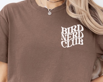 Maglietta Bird Nerd Club, regalo Bird Nerd, maglietta Bird Nerd, regalo per amanti degli uccelli, maglietta per amanti degli uccelli, regalo per birdwatcher, maglietta per birdwatcher, maglietta per birdwatcher
