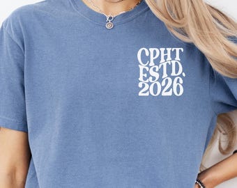 Custom CPHT Shirt, Customized CPHT Shirt, CPHT Gift, Personalized Cpht Tee, Pharmacy Technician Gift, Pharmacist Shirt, Pharmacy Tech Gift