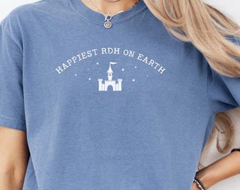 Happiest RDH On Earth Shirt, Hygienist Shirt, Dental Hygienist T Shirt, RDH Gift, Dental Hygiene Student Shirt, Dentist Graduation