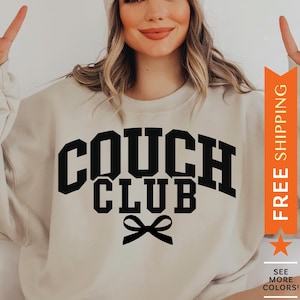 Couch Club Sweatshirt, Couch Potato Sweater, Lazy Gift, Introvert Sweatshirt, Introvert Gift, Lazy Sunday Sweatshirt, Nope Not Today Sweater