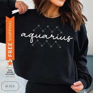 Wassermann Sweatshirt, Sternzeichen Pullover, Wassermann Geschenk, Geburtstag Sweatshirt, Astrologie Geschenk, Astrologie Pullover, Sternzeichen Sweatshirt, Sterne