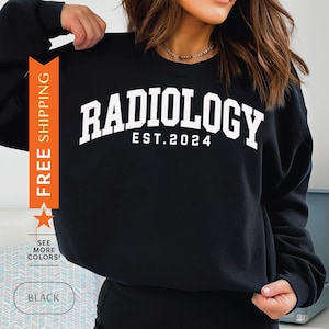 Sudadera de radiología personalizada, suéter de radiólogo personalizado, regalo de técnico en radiología, suéter de radiología personalizado, regalo de técnico de rayos X, radiología