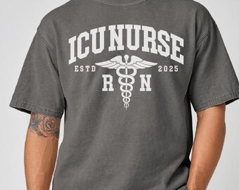 Custom ICU Nurse Shirt, Personalized ICU Nurse T Shirt, ICU Nurse Gift, Customized Icu Nurse Tee, Critical Care Nurse Gift, Intensive Care