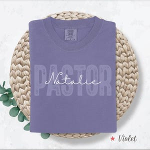 Comfort Colors® Custom Pastor Shirt, Customized Pastor T Shirt, Pastor Gift, Personalized Pastor Tee, Christian Gift, Pastor Appreciation