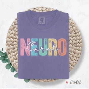 Comfort Colors® Kundenspezifisches Neuro-Shirt, kundenspezifisches Neuro-T-Shirt, Neuro-Krankenschwester-Geschenk, personalisiertes Neuro-T-Shirt, Neuro-Doktor-Geschenk, Neurologie-Hemd