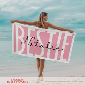 Custom Bestfriend Towel, Bestfriend Gift, Customized Best Friend Towel, Best Friend Gift, Bestfriend Birthday Gift, Friend Appreciation Gift