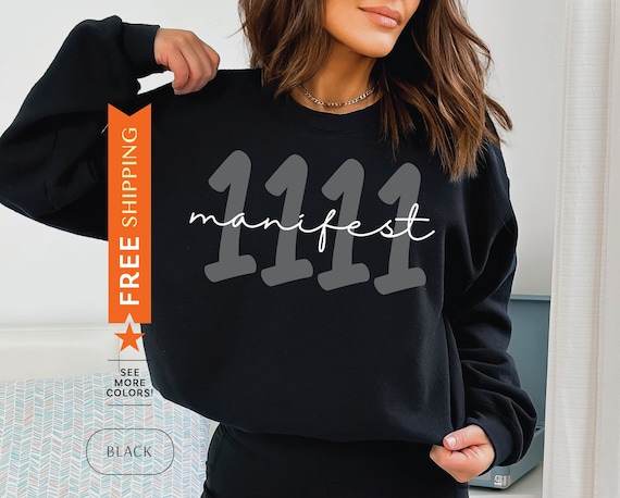 1111 Sweatshirt, Manifesting Sweater, Numerology Gift, Angel Number Sweatshirt, Spiritual Sweater, 11 11 Sweater, Manifestation Sweatshirt