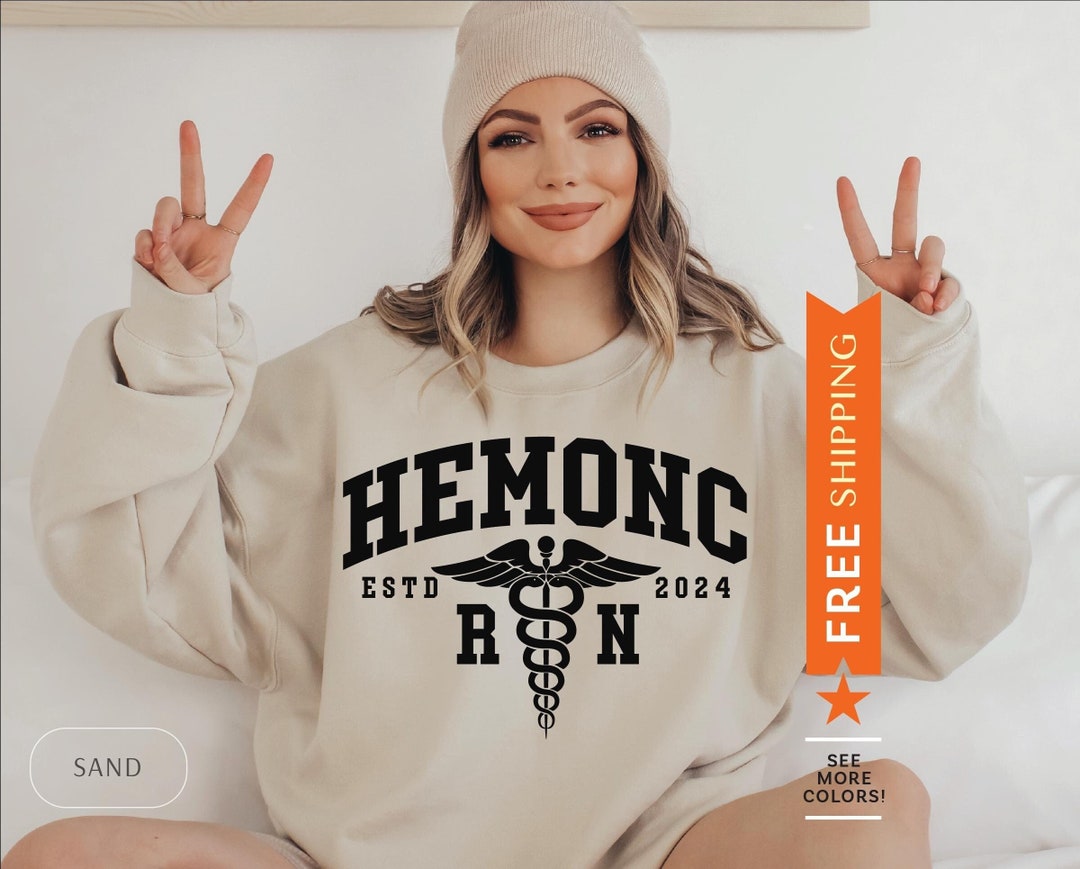 Custom HEMONC Nurse Sweatshirt, Customized HEM ONC Nurse Sweater ...