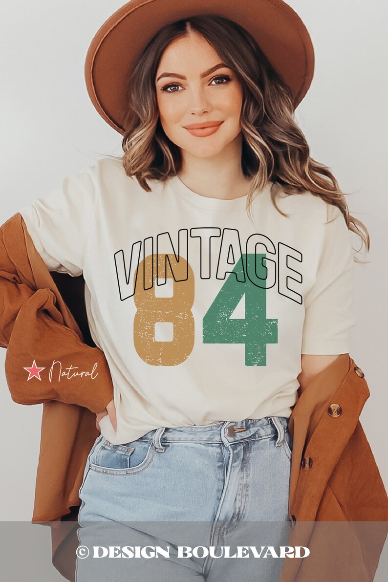 Style 84 Vintage 84 Shirt, Vintage 1984 T Shirt, 40th Birthday Gift, 40 Birthday ...