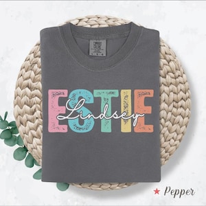Comfort Colors® Custom Esthetician Shirt, Customized Esthetician Crewneck, Personalized Esthetician Tee, Skin Therapist Gift, Skin Therapy