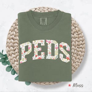 Comfort Colors® PEDS Shirt, PEDS Gift, PEDS Nurse Shirt, Pediatrics Tee, Pediatric Nurse Gift, Pediatrician Shirt, Pediatric Doctor Gift, Rn