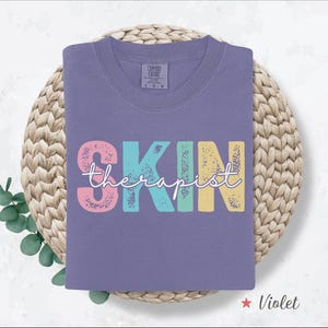 Koszulka Comfort Colors® Skin Therapist, Koszulka Skin Therapy, Koszulka dla terapeuty, Koszulka dla dermatologa, Prezent dla dermatologa, Koszulka dla kosmetyczki