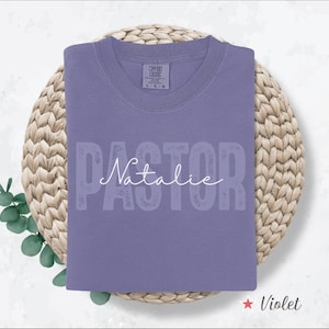 Comfort Colors® Custom Pastor Shirt, Customized Pastor T Shirt, Pastor Gift, Personalized Pastor Tee, Christian Gift, Pastor Appreciation