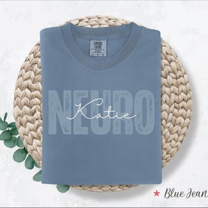 Comfort Colors® Kundenspezifisches Neuro-Shirt, kundenspezifisches Neuro-T-Shirt, Neuro-Krankenschwester-Geschenk, personalisiertes Neuro-T-Shirt, Neuro-Doktor-Geschenk, Neurologie-Hemd