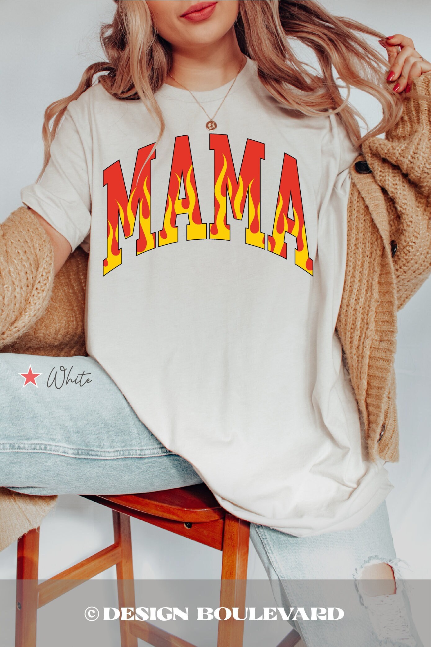 Mama Flames Shirt, Mom Hot Flames T Shirt, New Mom Gift, Mom Fire