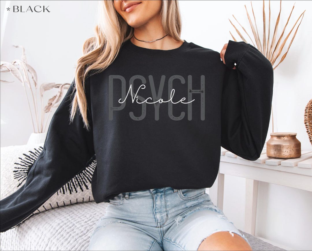 Psych Sweaters Custom Psych Sweatshirt, Customized Psych Nurse Sweater, Psych Nurse ...