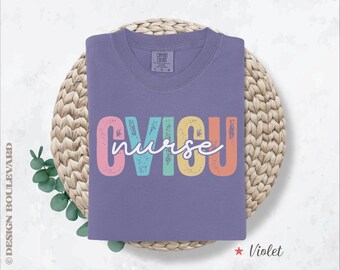 Camiseta de enfermera de la UCIC de Comfort Colors®, regalo para enfermera de la UCIC, camiseta de enfermera de la UCI cardiovascular, regalo para enfermera titulada, camiseta de enfermera de la UCIC, equipo de la UCI