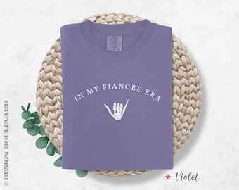 Comfort Colors® I min fästmö-era-t-shirt, förlovningströja, framtida fru-tröja, förlovningspresent, brudtröja för brud, möhippa-tröja