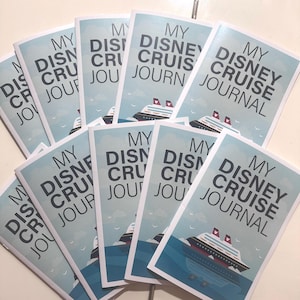 Disney Cruise Journal 5 Day Fish Extender Gift Set of 10 Journals For Cruise Vacation FE Gift Exchange