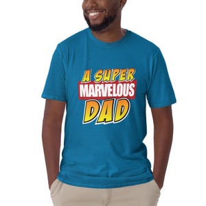 父の日Tシャツ お父さんへのプレゼント お父さんのためのスーパーヒーローおもしろシャツ コミック風スーパーヒーローお父さんシャツ