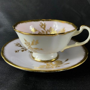 Paragon single warrant tea cup and saucer, bone china, c116