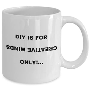 Taza de café DYI, hágalo usted mismo regalos, taza de regalo de artesanos, taza de café de regalo, hágalo usted mismo regalo