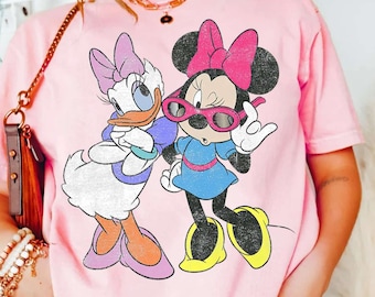 Retro Minnie and Daisy Bestie Shirt, Besties Disney Shirt, Friends Disney Tee, Disney Girls Trip Shirt, Disney Gift