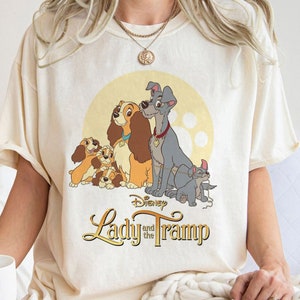 Vintage Lady And Tramp Family Shirt, Lady And Tramp Disney Shirt, Disney Family T-shirt, Disney Dogs Shirt, Dog Lover Shirt
