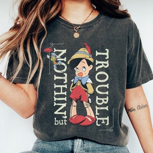 Nothing But Trouble Disney Pinocchio Shirt,  Pinocchio Disney Shirt, Jiminy Cricket Shirt, Disney Family Shirt, Gift Ideas