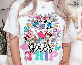 Girl&#39;s Trip Minnie and Daisy Shirt, Besties Disney Shirt, Disney Matching Tee, Friends Tee, Disney Trip Shirt, Disney Gift