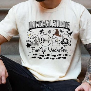 Vintage Disney Universal Studios 2025 Shirt, Universal Studios Trip Shirt, Disney Family Vacation, Universal Orlando Shirt, Disney Family