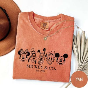 Comfort Colors Disney Trip Tee, Mickey & Co. est. 1928 Shirt, Mickey And Friends Tee,Disney Trip Shirt, Family Matching Shirt, Gift For Her