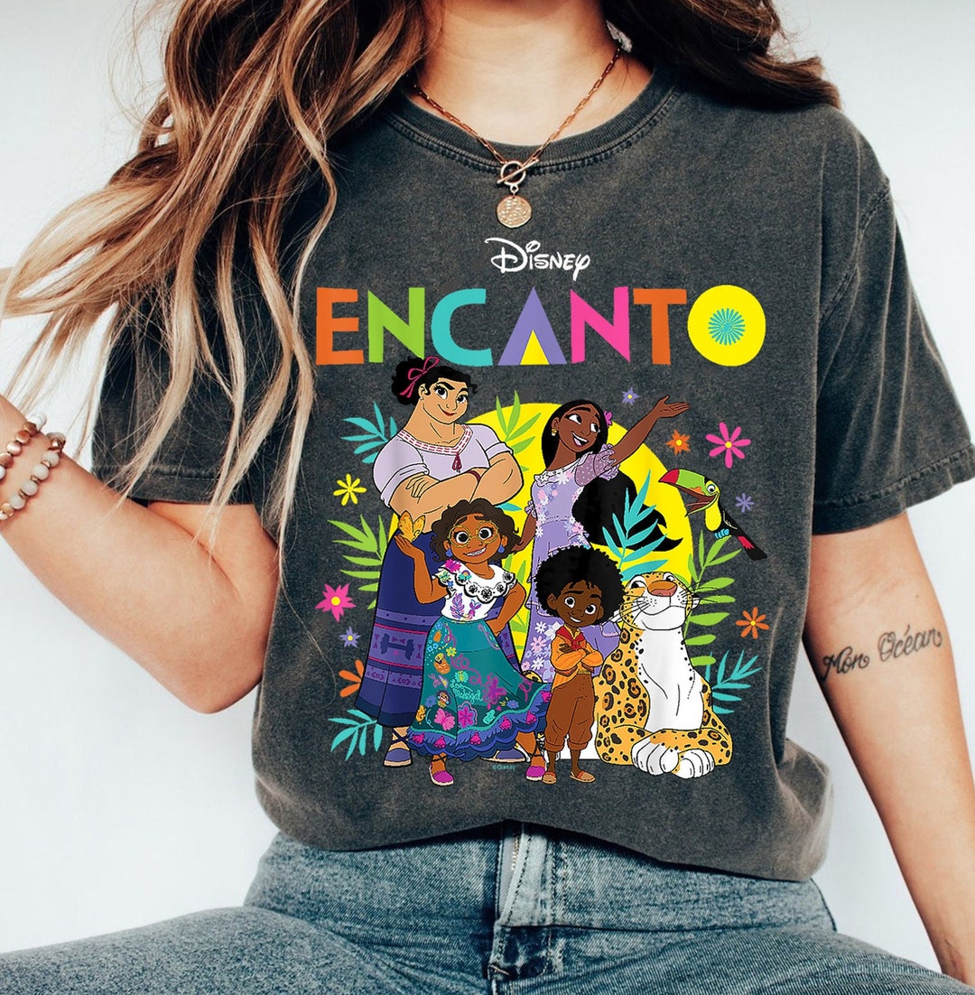 T-Shirt Pixar Encanto Sisters Donna - Verde Pino Melange, Taglia S | Maglia Ufficiale Per Fan Del Film
